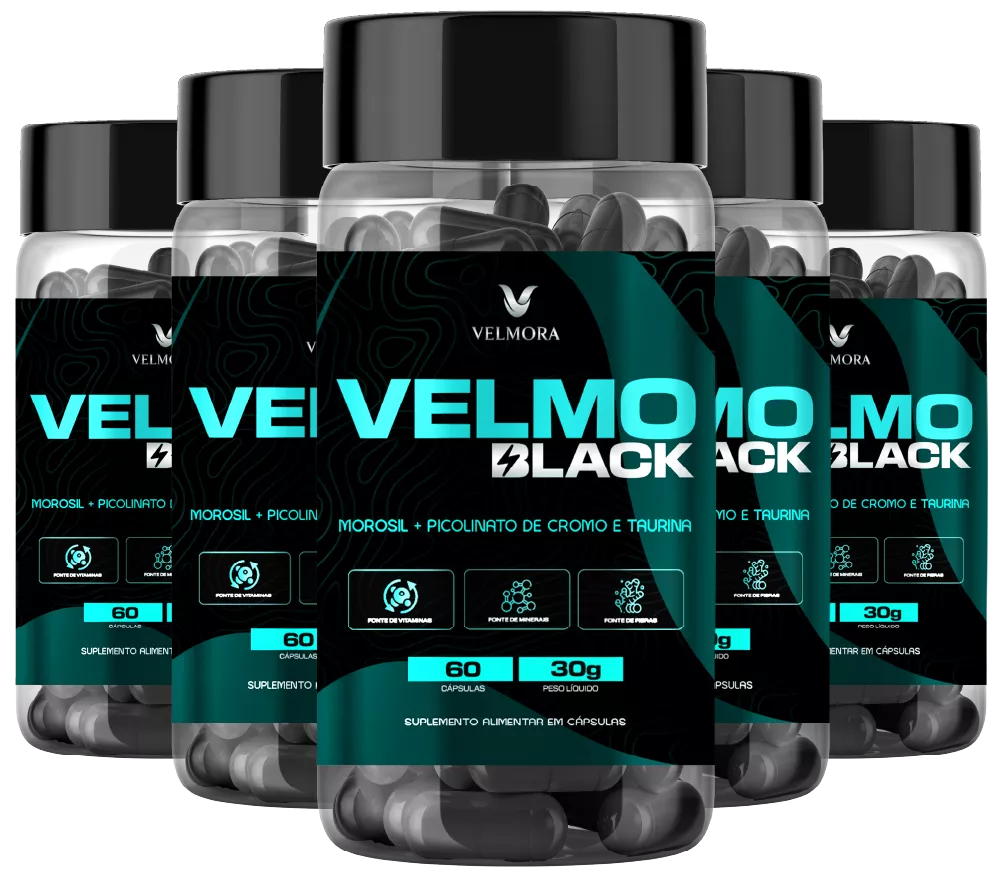 VELMO BLACK CÁPSULAS — TRATAMENTO 5 MESES